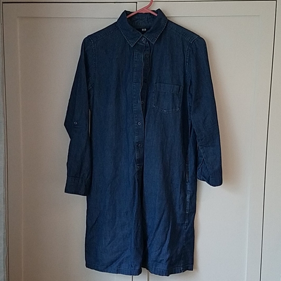 uniqlo denim dress